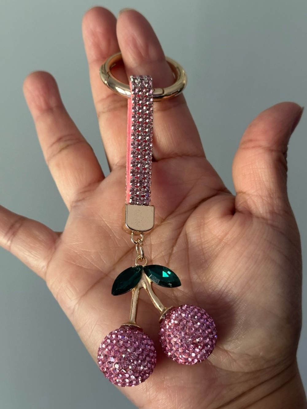 Cherry Keychain Bag Charm